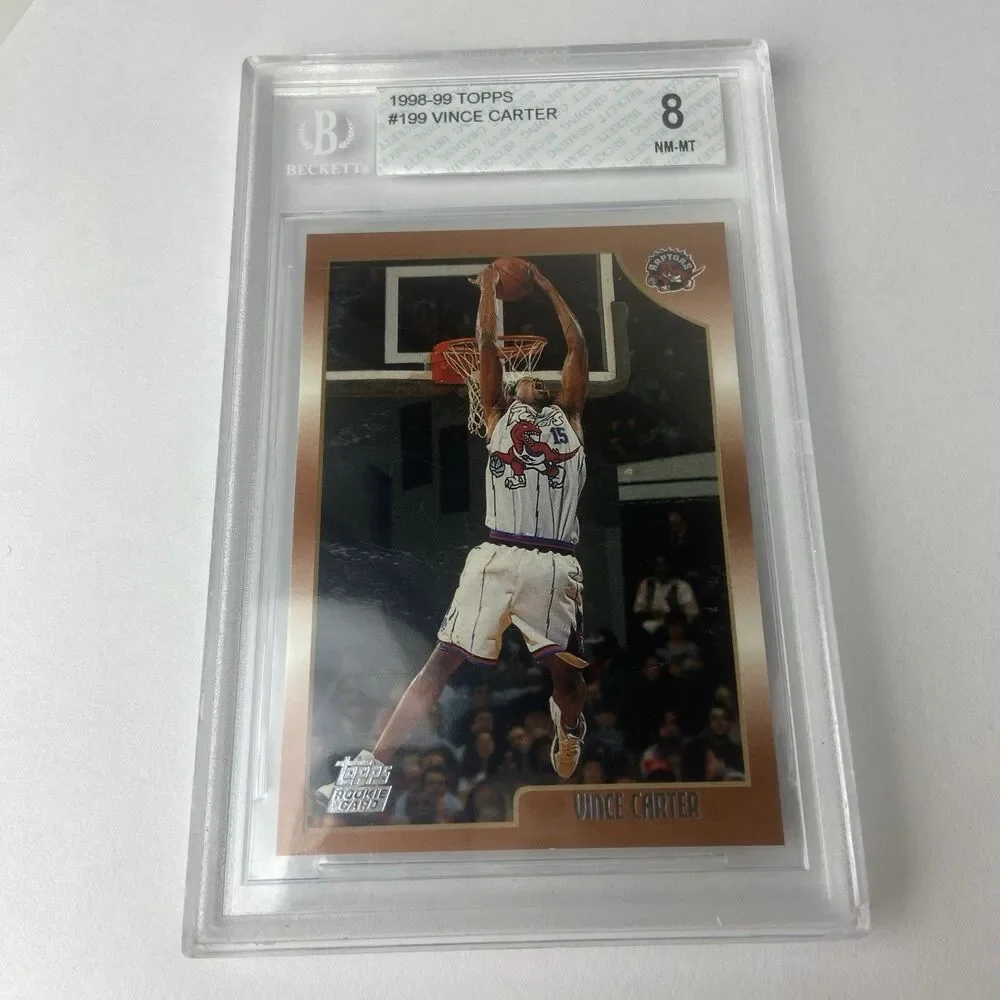 1998-99 Topps Vince Carter #199 Graded Beckett 8 READ